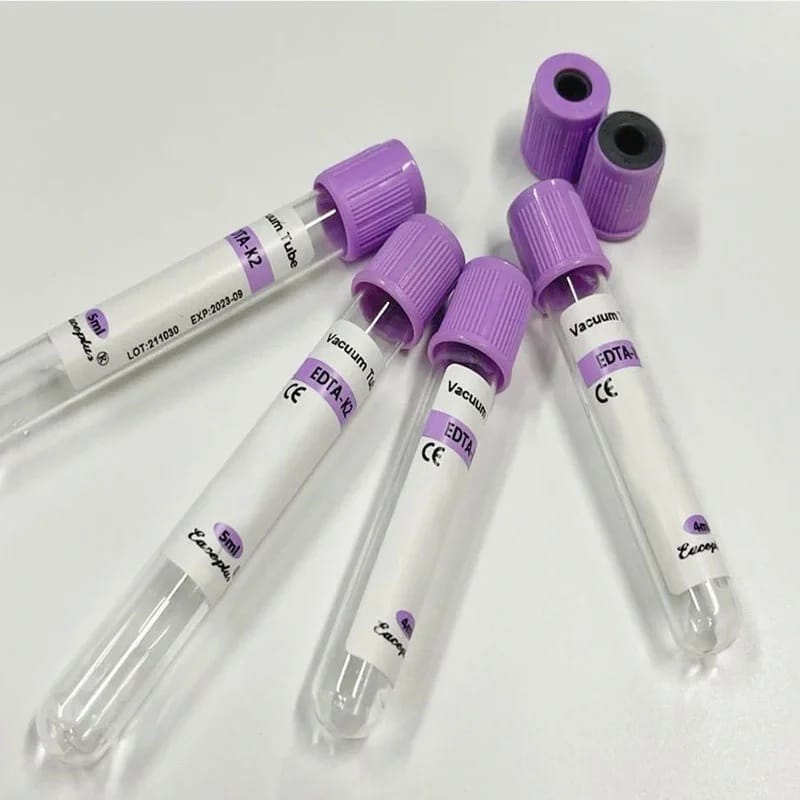 Blood collection pet glass EDTA K2 K3 tube 3