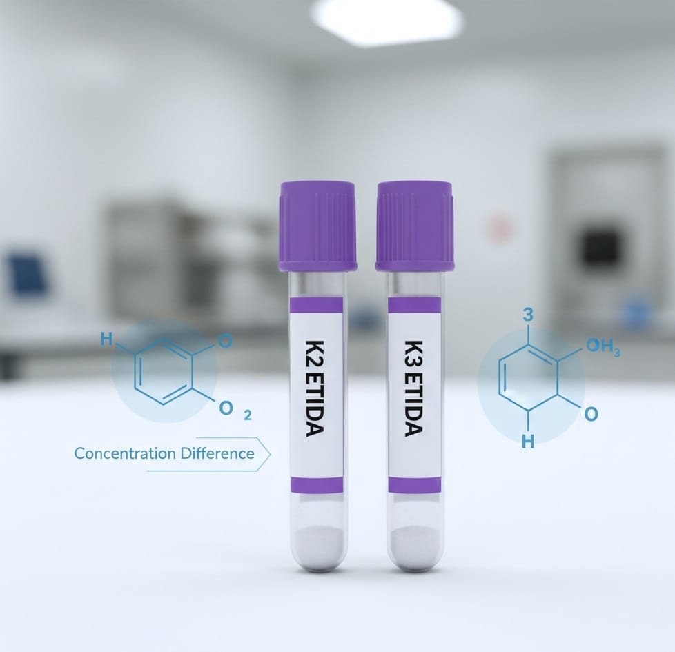 Comparing K2 and K3 EDTA Blood Collection Tubes
