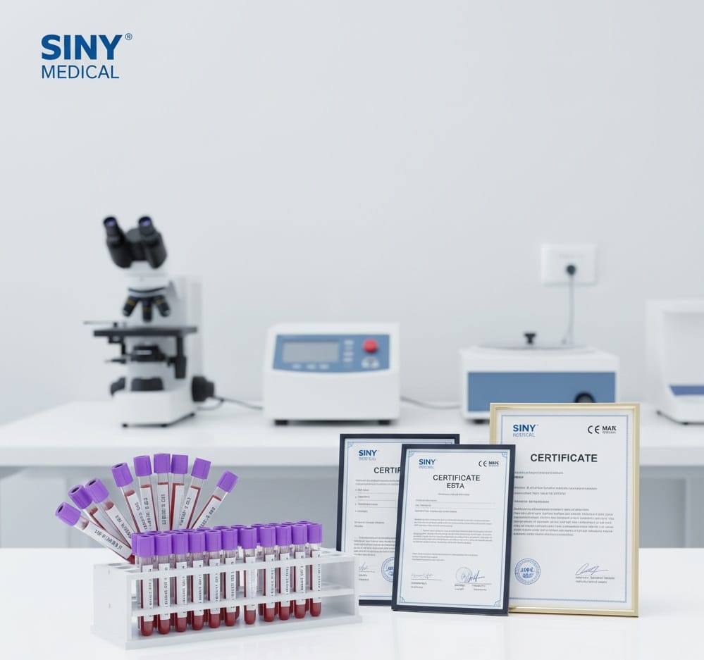 SINY EDTA Tubes quality certification and manufacturing excellence
